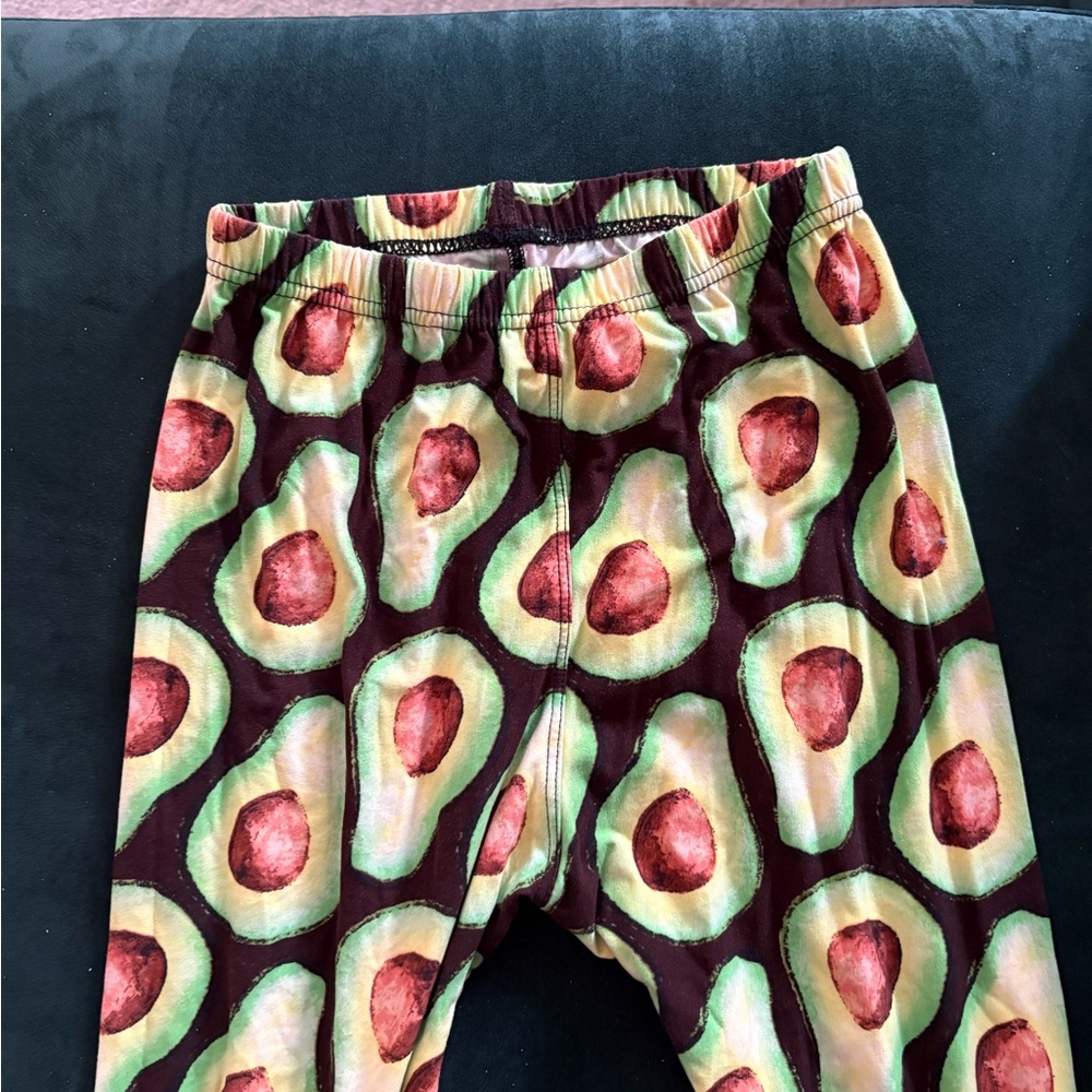 Agnes & Dora Kids Avocado Pattern Leggings